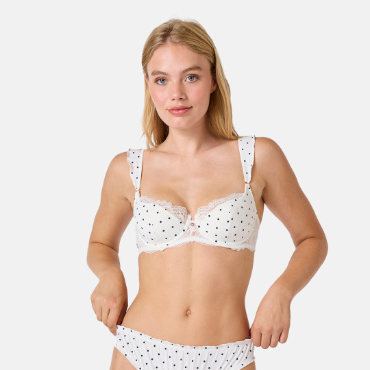 Soutien-gorge coques moulées ivoire Amusette