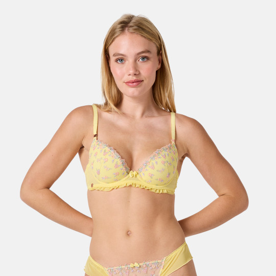 Soutien-gorge coques moulées jaune Bucolique