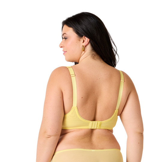 Soutien-gorge corbeille grand maintien jaune Bucolique