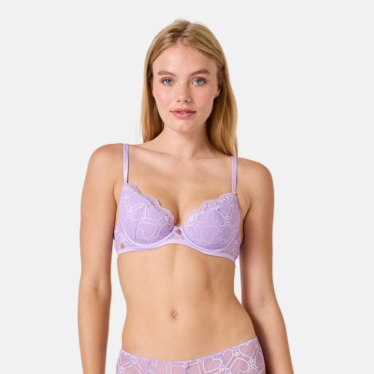 Soutien-gorge coques moulées lilas Chanson