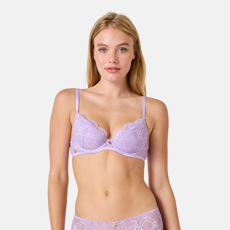 Soutien-gorge coques moulées lilas Chanson