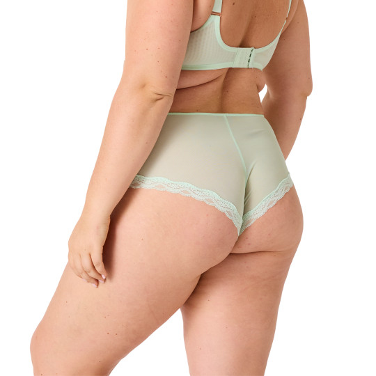 Shorty grande taille vert Délicatesse