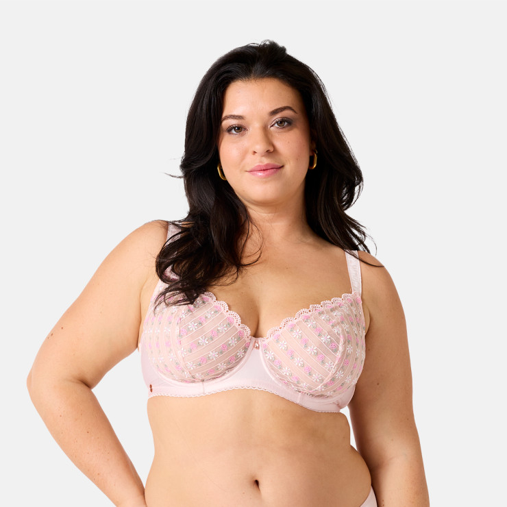Soutien-gorge corbeille grand maintien poudre Féérique