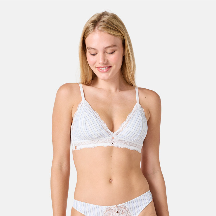 Soutien-gorge souple coques amovibles ivoire Guinguette