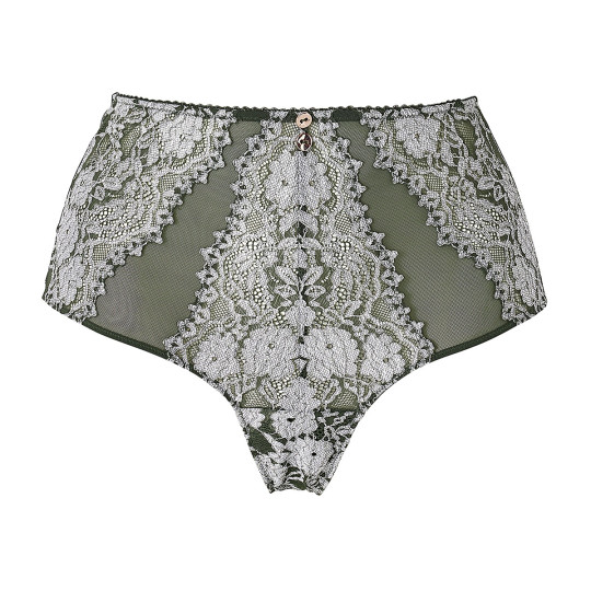 Tanga taille haute kaki Mystique