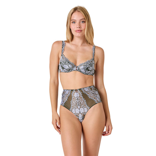 Soutien-gorge coques kaki Mystique