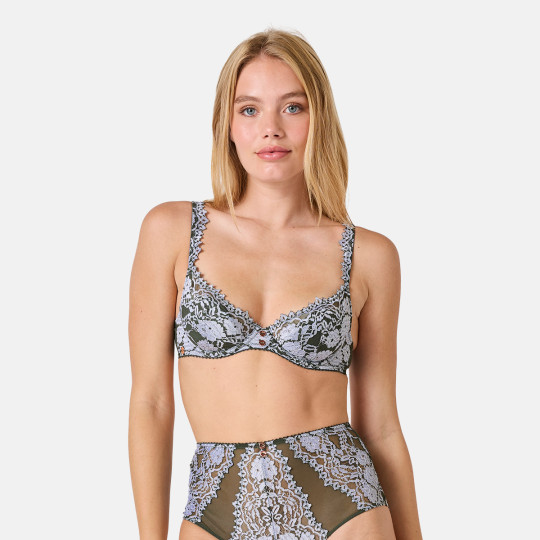 Soutien-gorge coques kaki Mystique