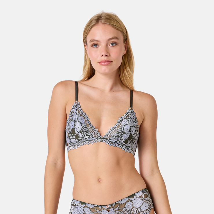 Soutien-gorge souple kaki Mystique