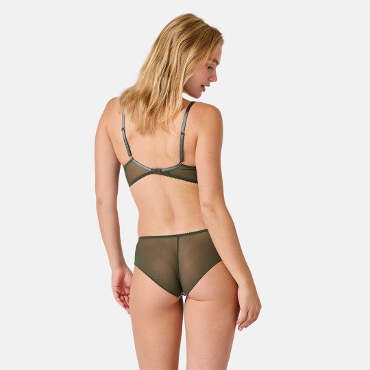 Soutien-gorge souple kaki Mystique