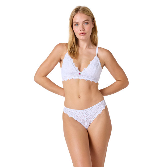 Slip blanc Poétesse