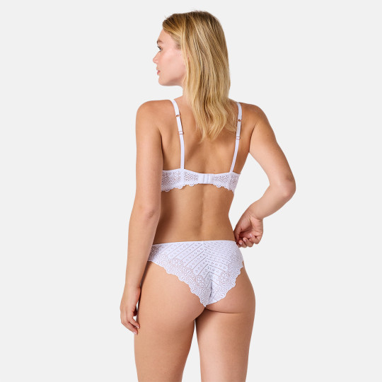 Slip blanc Poétesse