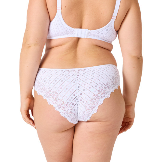 Slip grande taille blanc Poétesse