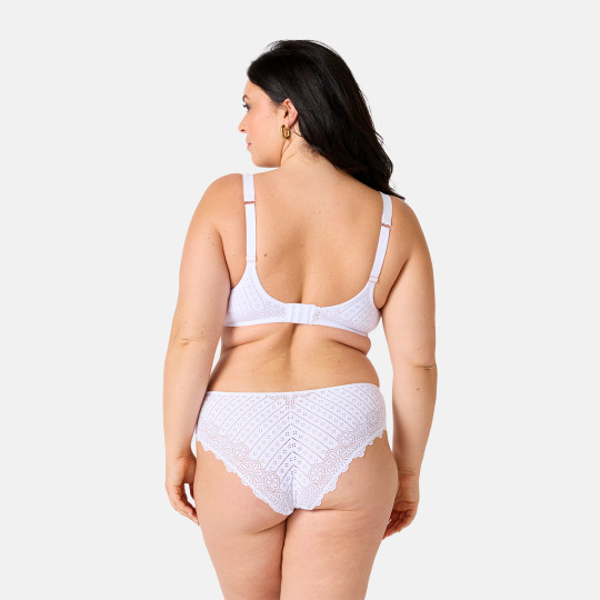 Slip grande taille blanc Poétesse