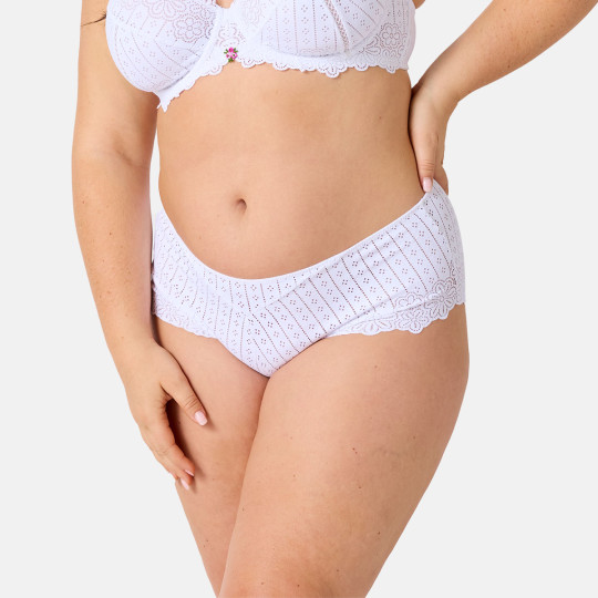 Shorty blanc Poétesse