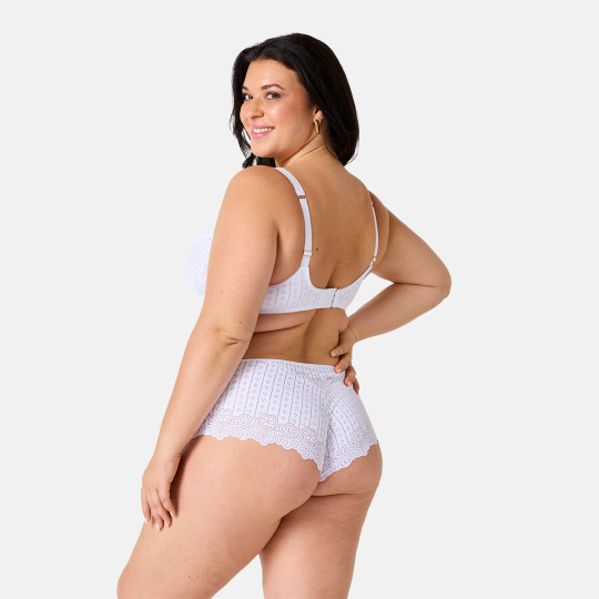 Shorty blanc Poétesse