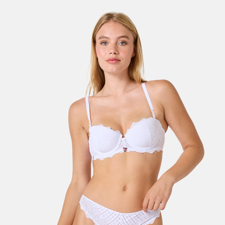 Soutien-gorge coques blanc Poétesse