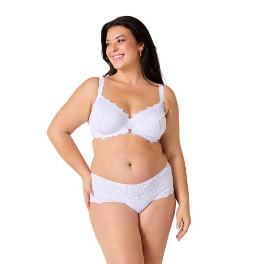 Soutien-gorge corbeille grand maintien blanc Poétesse