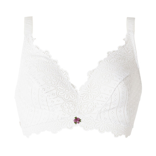 Soutien-gorge souple blanc Poétesse