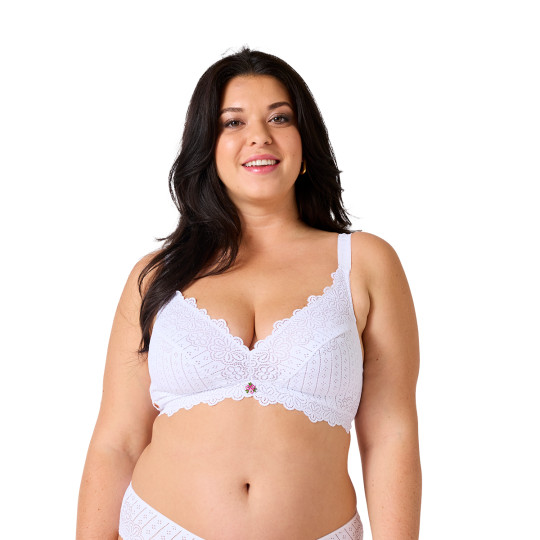 Soutien-gorge souple blanc Poétesse