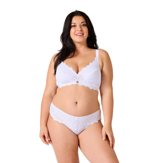 Soutien-gorge souple blanc Poétesse