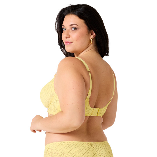 Soutien-gorge corbeille grand maintien jaune Poétesse