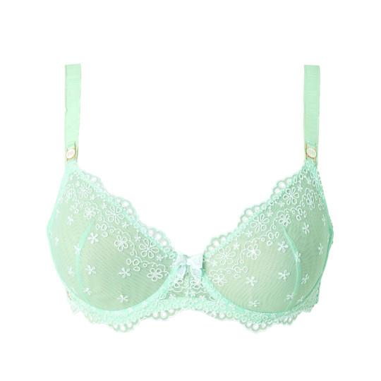 Soutien-gorge corbeille grand maintien vert Sensible