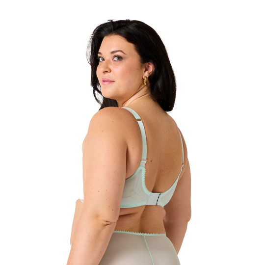 Soutien-gorge corbeille grand maintien vert Sensible