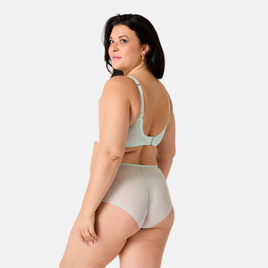 Soutien-gorge corbeille grand maintien vert Sensible