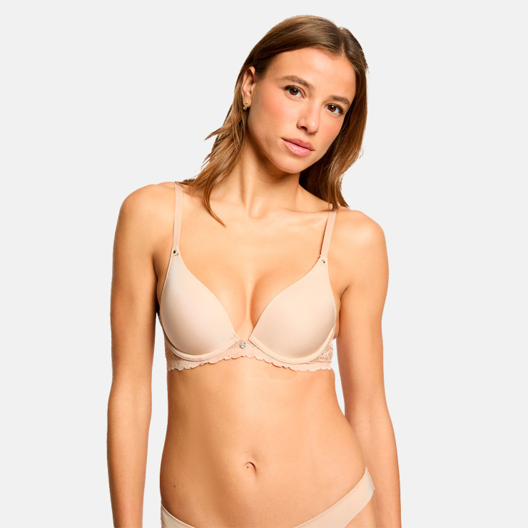 Soutien-gorge coques moulées nude Mila