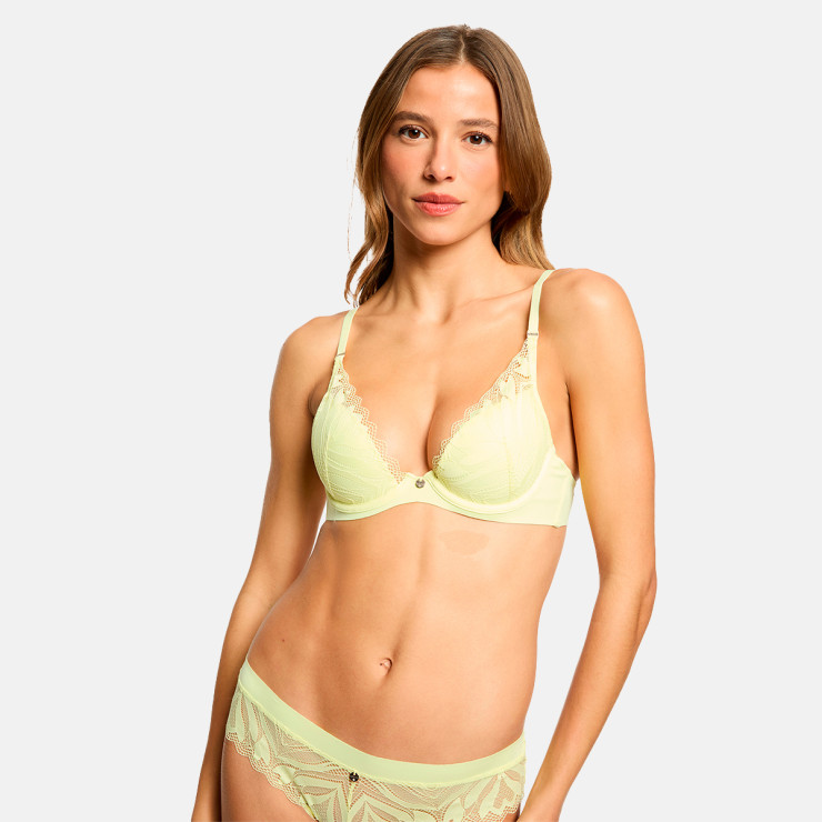 Soutien-gorge coques moulées jaune Sana