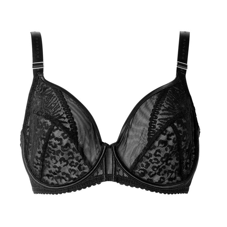 Soutien-gorge corbeille grand maintien noir Cristina
