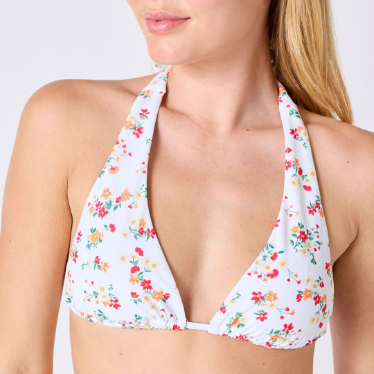 Haut de maillot de bain triangle blanc Muse - vue 6