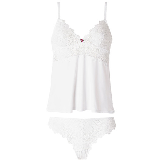 Top + Short blanc Poetesse