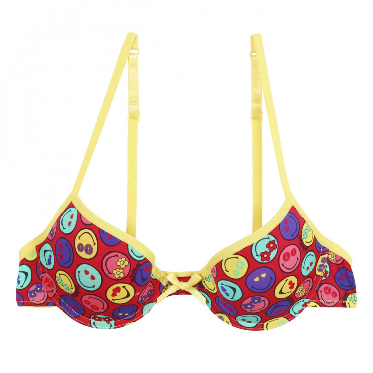 Soutien-gorge push moulé imprimé With Love by Smiley