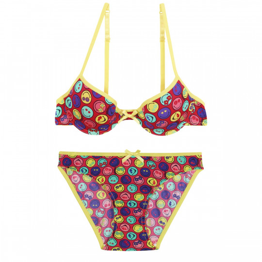 Soutien-gorge push moulé imprimé With Love by Smiley