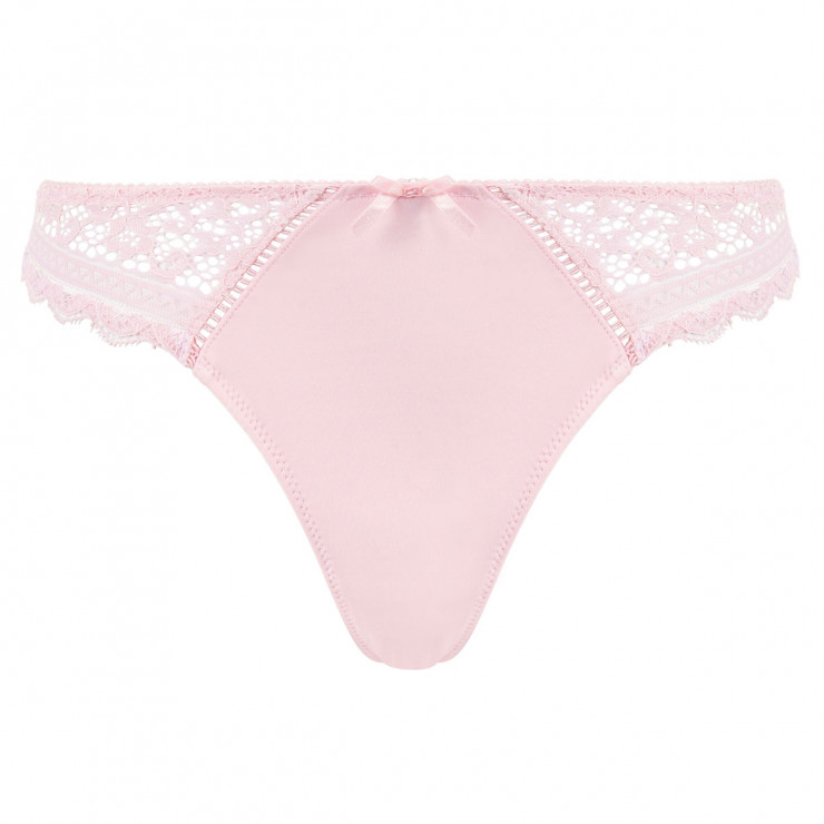 Tanga rose poudre Elena