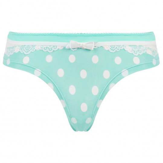 Shorty vert d'eau/blanc Lana