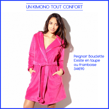 Bouclette : le peignoir tout confort !