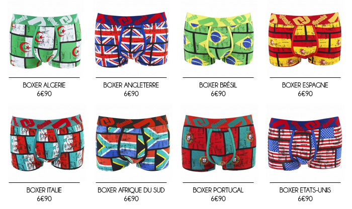 Boxers Drapeaux by Djembé