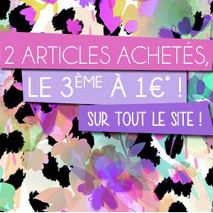 En ce moment sur Pomm’Poire : 2 articles achetés, le 3ème à 1€ !