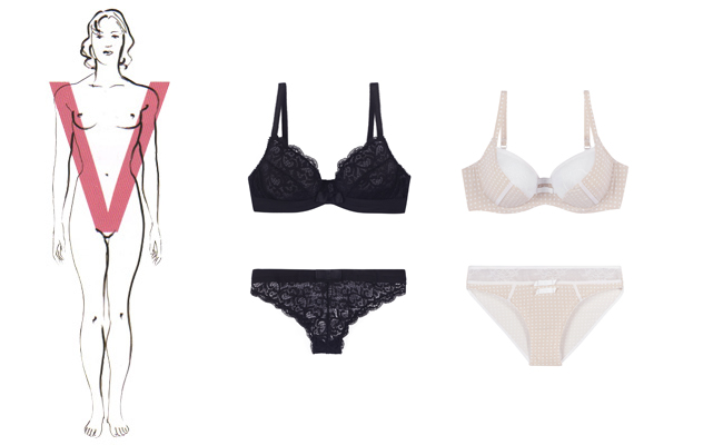 Sélection lingerie morphologie V