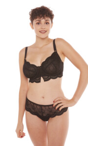 Soutien-gorge grand maintien noir KISS KISS