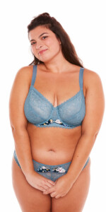 Soutien-gorge grand maintien bleu OHLALA