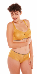 Soutien-gorge grand maintien jaune ZAZIE