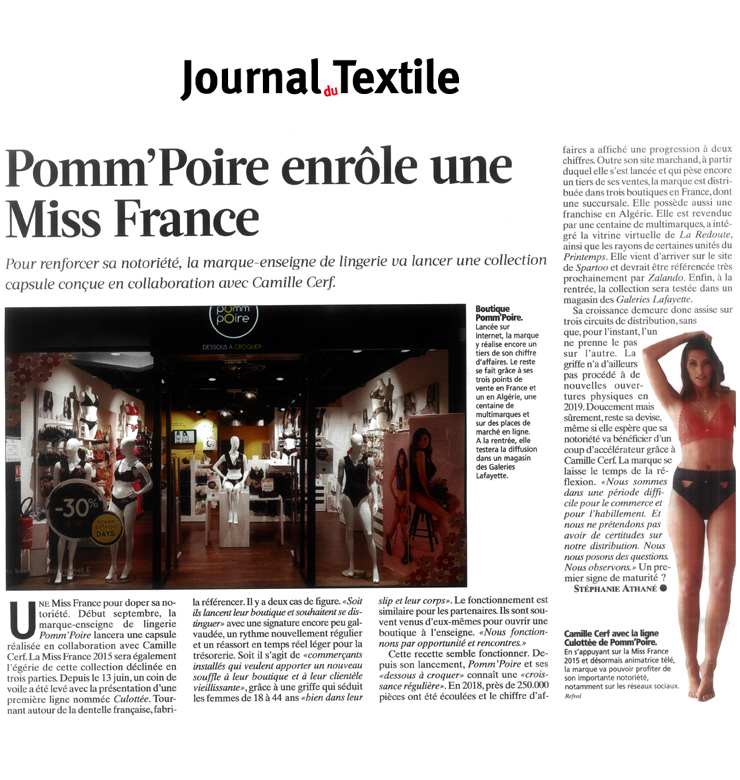 Revue de presse - Journal du textile