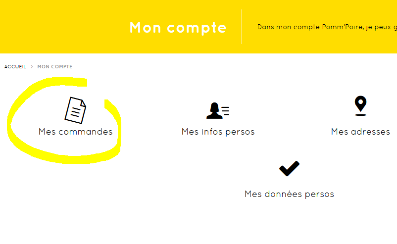 Mes commandes